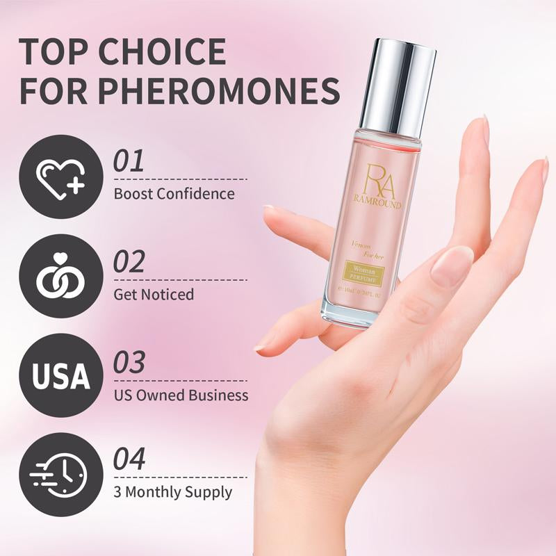 3Pcs Pheromone Perfume Roll-On 30Ml Natural Scent Boost for Women | Date Night & Party Confidence Enhancer Travel-Friendly Gift Set (Mother’S Day/Fall)