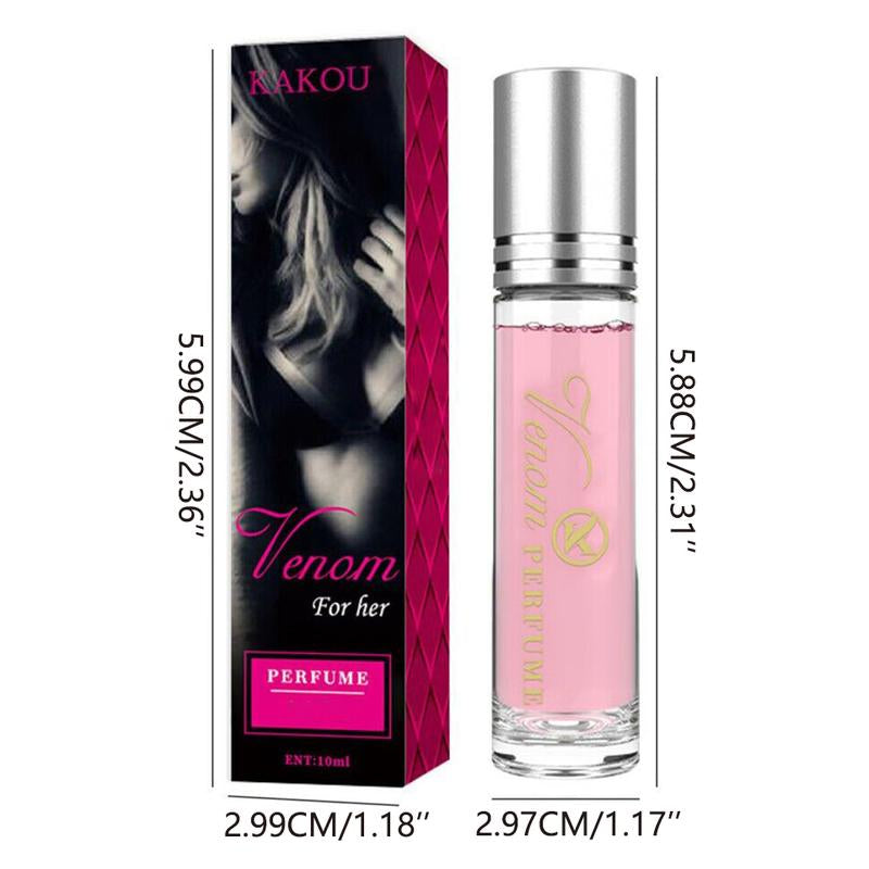 Pheromone Venom Perfume 10Ml Portable Roller Ball Elegant - Fresh, Natural & Long Lasting Scent Ideal for Dating, Travel & Parties Christmas & Valentine'S Day