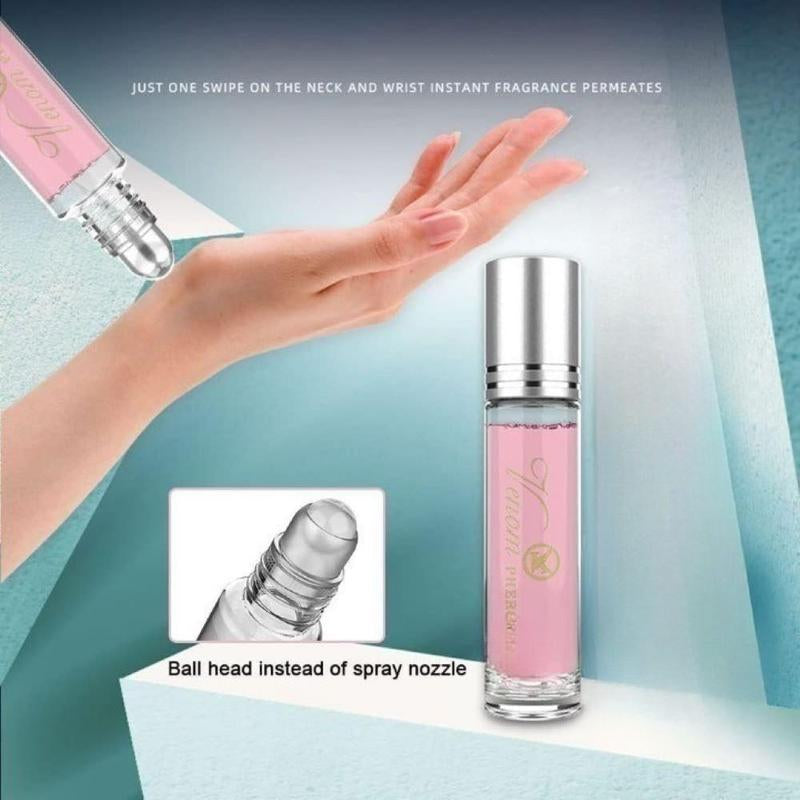 2PCS Pheromone Perfume for Women- Long Lasting Roll on Mini Perfume Aromatic Fragrance for Her Increases Confidence Quality Natural Parfum Oil Long Lasting Scent
