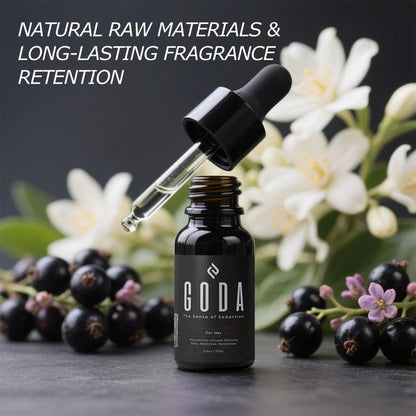 GODA Pheromone Perfume for Women - Long-Lasting Women'S Fragrance with Jasmine and Rose Flower Fragrance Oils with Sweet Notes - Vegan and Cruelty-Free Travel Fragrance - 15 Ml / 0.50 Fl.