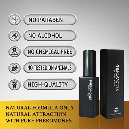 Pheromone Men'S Perfume - Attract the opposite Sex, Magnetic Attraction, and Enhance Confidence. Fashion Perfume 5Ml (0.17 Oz) Versatile Pheromone Cologne Men