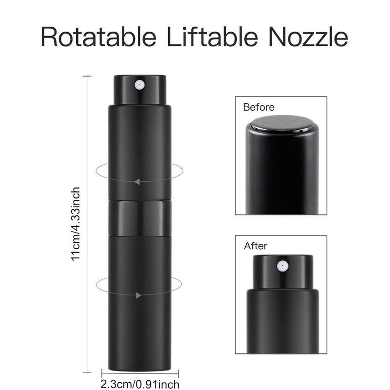 Portable Perfume Spray Bottle, 1 Count Refillable Perfume Atomizer, Perfume Dispenser Bottle, Perfume Container for Travel, Daily Use, Makeup