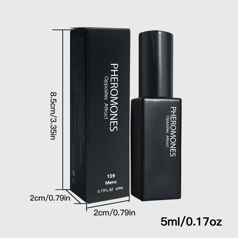 Pheromone Perfume for Men - Opposites Attract 5Ml 12-Hour Lasting Magnetic Attraction, a Fashionable Perfume That Enhances Confidence Aromatic Citrusy Fragrance
