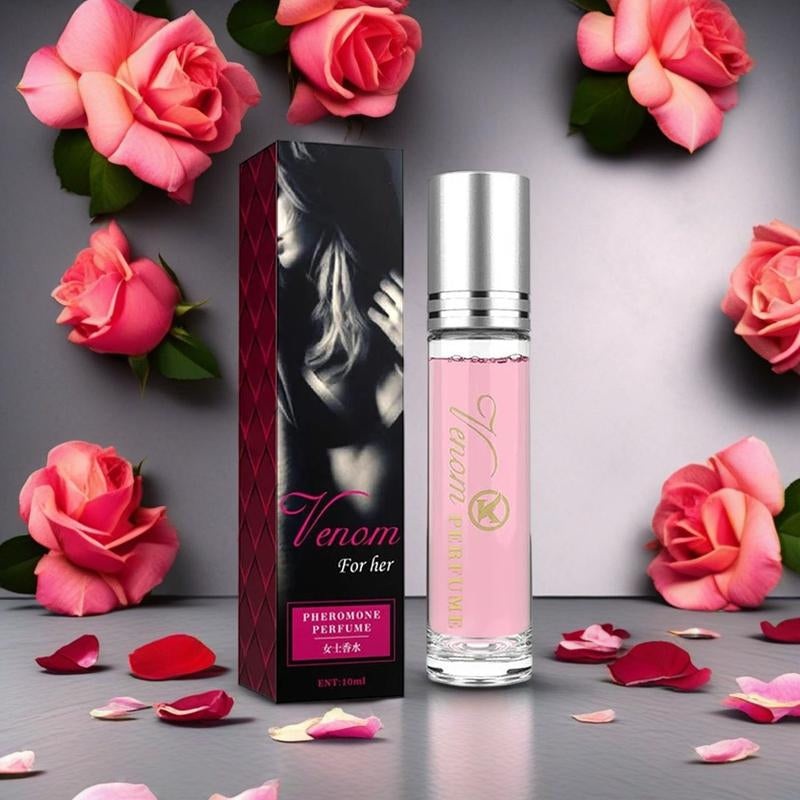 Pheromone Venom Perfume 10Ml Portable Roller Ball Elegant - Fresh, Natural & Long Lasting Scent Ideal for Dating, Travel & Parties Christmas & Valentine'S Day