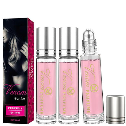 2PCS Pheromone Perfume for Women- Long Lasting Roll on Mini Perfume Aromatic Fragrance for Her Increases Confidence Quality Natural Parfum Oil Long Lasting Scent