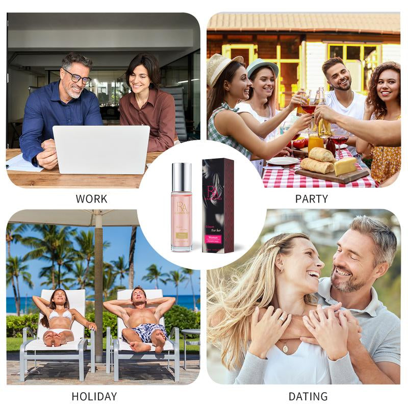 3Pcs Pheromone Perfume Roll-On 30Ml Natural Scent Boost for Women | Date Night & Party Confidence Enhancer Travel-Friendly Gift Set (Mother’S Day/Fall)