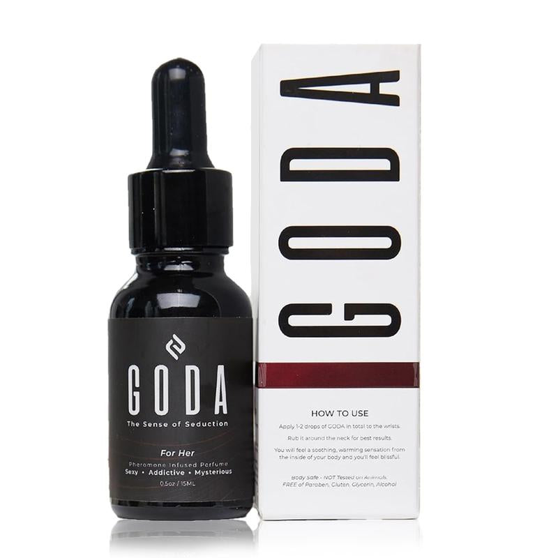 GODA Pheromone Perfume for Women - Long-Lasting Women'S Fragrance with Jasmine and Rose Flower Fragrance Oils with Sweet Notes - Vegan and Cruelty-Free Travel Fragrance - 15 Ml / 0.50 Fl.