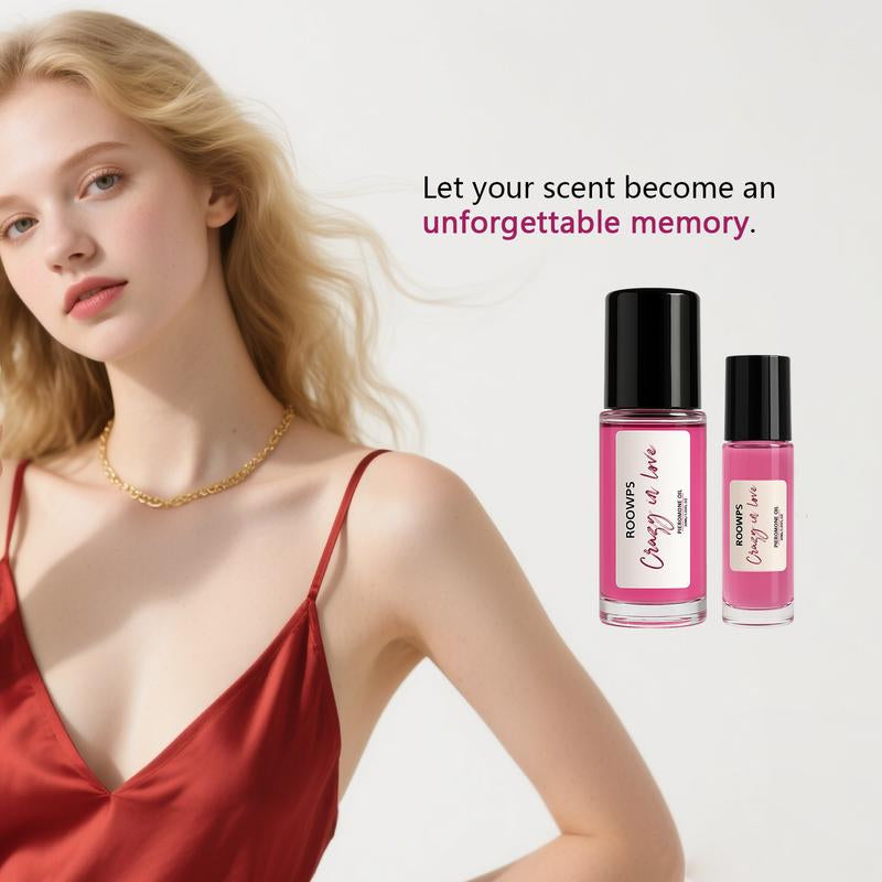 CRAZY in LOVE ROLL on Oil,Long Lasting Pheromone Roll-On Perfume for Women,Portable and Easy Perfumes for Women, Women'S Perfume for Daily Use, Christmas Gift,Long Lasting Fragrances, Floral Chypre Scent Fruity Sweet Floral Body Oil Lemon Balm