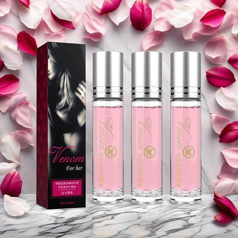 Pheromone Venom Perfume 10Ml Portable Roller Ball Elegant - Fresh, Natural & Long Lasting Scent Ideal for Dating, Travel & Parties Christmas & Valentine'S Day
