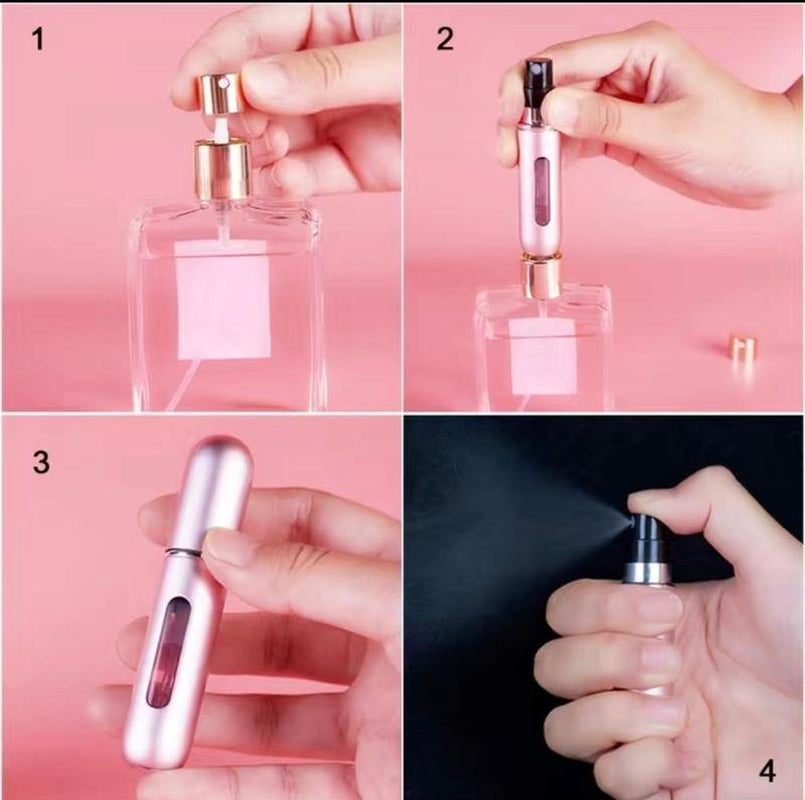 4 Pces 5Ml/0.18Oz Mini Portable Perfume Travel Atomizer. Bottle Bottle Lightweight