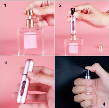 4 Pces 5Ml/0.18Oz Mini Portable Perfume Travel Atomizer. Bottle Bottle Lightweight