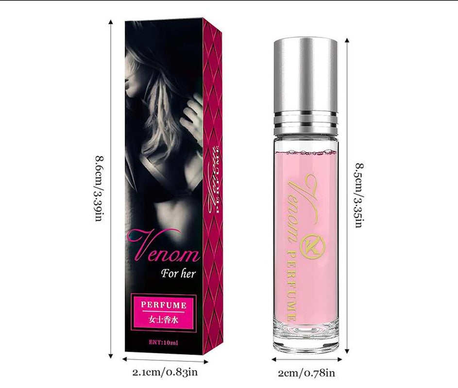 2PCS Pheromone Perfume for Women- Long Lasting Roll on Mini Perfume Aromatic Fragrance for Her Increases Confidence Quality Natural Parfum Oil Long Lasting Scent
